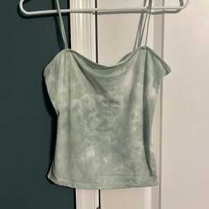 NWT Green Tie Dye crop tank